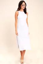 Lucy Love Love & Light White Bodycon Midi Dress