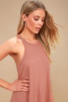 Free People Long Beach Rusty Rose Tank Top | Lulus