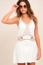 Lulus Exotic Locale White Crocheted Cover-up