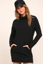 Rd Style Langley Black Turtleneck Sweater Dress | Lulus