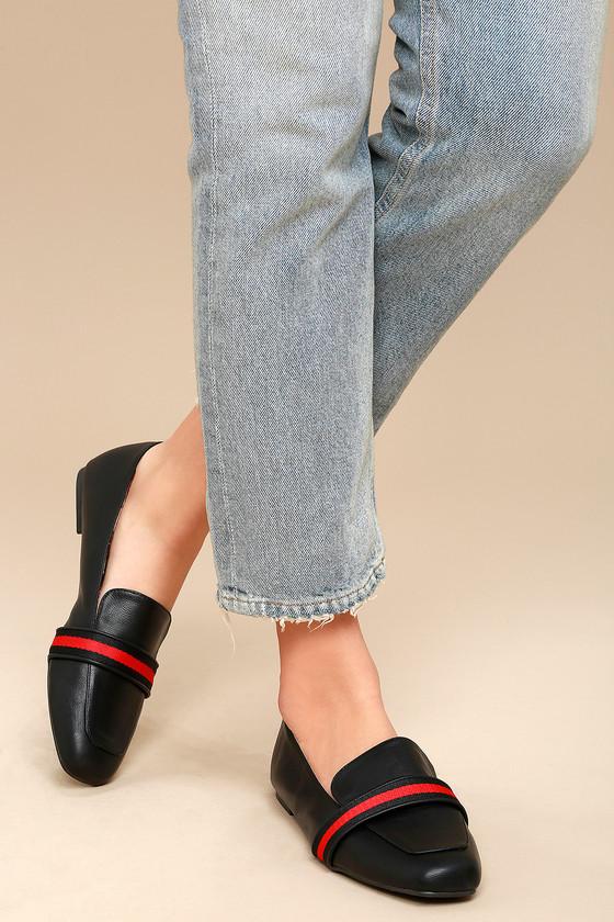 Bamboo | Britta Black Loafers | Size 5.5 | Vegan Friendly | Lulus