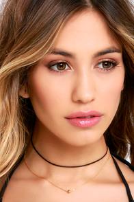 Lulus Your Truth Black And Gold Layered Choker Necklace