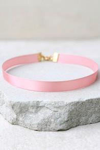 Lulus Gracious Hostess Blush Pink Choker Necklace