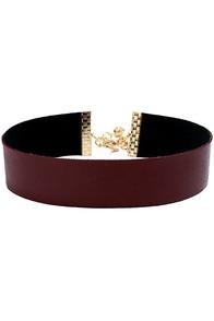 Vanessa Mooney Lestat Burgundy Choker Necklace