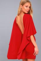 Lulus | Best Is Yet To Come Red Backless Dress