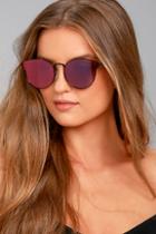 Perverse Kia Purple And Black Mirrored Sunglasses