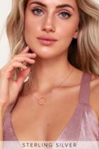 Just Getting Started Rose Gold Circle Necklace | Lulus
