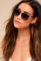 Cannon Drive Gold And Black Sunglasses | Lulus