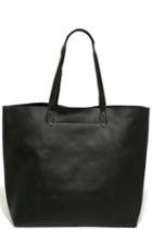 Lulus Williamsburg Black Leather Tote