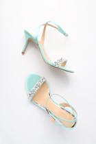 Jewel By Badgley Mischka Theodora Mint Satin Dress Sandal Heels | Lulus