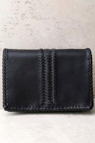 Lulus Playful Days Black Clutch