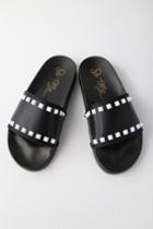 So Me Rebel Black Studded Slide Sandals | Lulus
