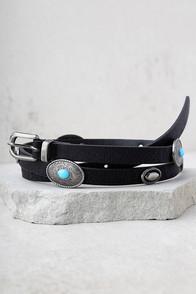 Lulus San Antonio Silver And Black Belt