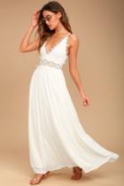This Is Love White Lace Maxi Dress | Lulus