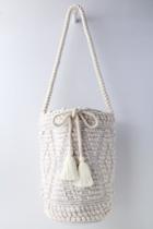 Perth Ivory Woven Bucket Bag | Lulus