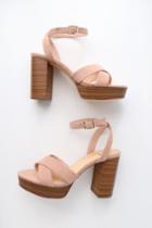 Shae Mauve Suede Platform Ankle Strap Heels | Lulus