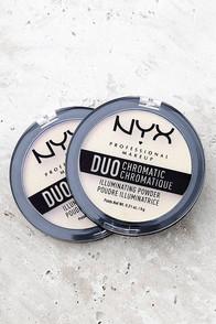 Nyx Snow Rose White Duo Chromatic Illuminating Powder