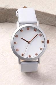 Lulus Just A Minute Grey Watch