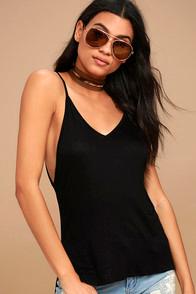 Lulus Way To My Heart Black Tank Top