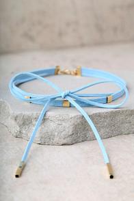 Lulus Rawnie Light Blue Layered Choker