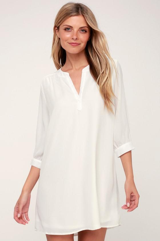 High Line White Shift Dress | Lulus