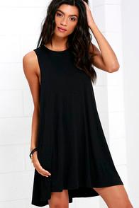 Rvca Sucker Punch 2 Black Swing Dress