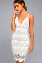 Lulus Sway Away White Crochet Lace Dress