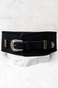 Lovestrength Natalie Black Leather Belt