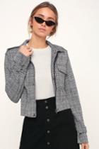 Rd Style Duran Black And White Plaid Jacket | Lulus