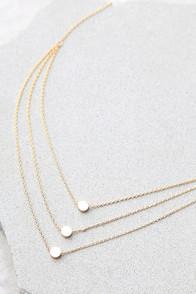 Lulus Must Have Gold Layered Necklace