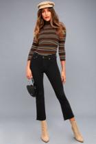 Pistola | Lennon Black Cropped Jeans | Size 31 | Lulus