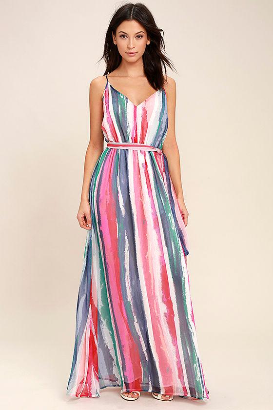 Jack By Bb Dakota | Joyner White Print Maxi Dress | Size Small | 100% Polyester | Lulus