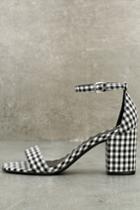 Report Payson Black And White Gingham Ankle Strap Heels | Lulus