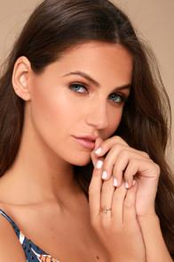 Shashi Lynda Rose Gold Ring