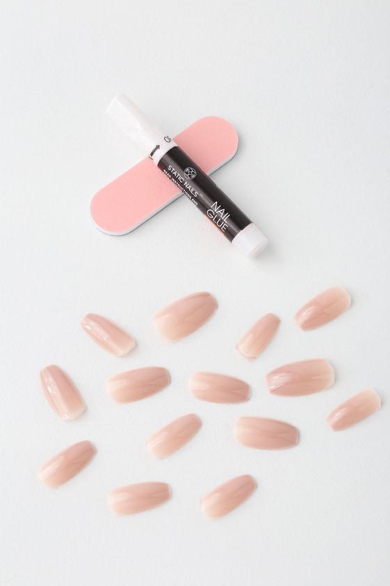 Static Nails Peony Pink All In One Pop-on Manicure Kit | Lulus