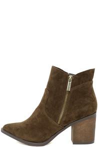 Breckelle's Emme Brown Suede Ankle Booties