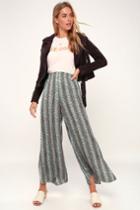 Free People Take Your Tie Off Sage Green Multi Print Wide-leg Pants | Lulus