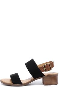 City Classified Tulum Trek Black Heeled Sandals