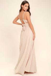 Lulus Carte Blanche Blush Pink Maxi Dress