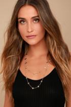 Lulus | Twinkle Twinkle Gold Layered Necklace