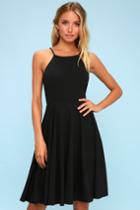 Irresistible Charm Black Midi Dress | Lulus