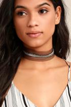 Vanessa Mooney | Doris Silver And Black Choker Necklace | Lulus