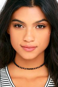 Ettika Still Surprise You Gold And Black Beaded Choker Necklace