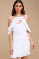 Bb Dakota Kaless White Off-the-shoulder Dress | Lulus
