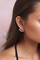 Lulus - When The Night Calls Gold Rhinestone Ear Jackets