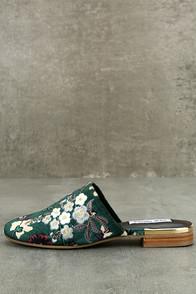 Steve Madden Snapp Multi Velvet Embroidered Mules