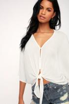 Abrielle White Tie-front Button-up Top | Lulus