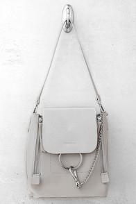 Lulus Sidewalk Stunner Grey Backpack