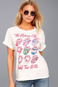 Daydreamer Rolling Stones Tour 81-82 White Tee