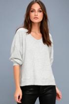Project Social T Can't Help Myself Heather Grey Sweater Top | Lulus